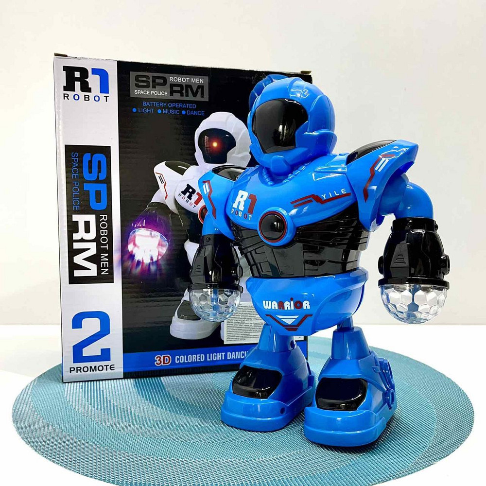 Робот Space Police танцюючий рухає руками та ногами світло звук Блакитний (58660) Чернігів - фото 4