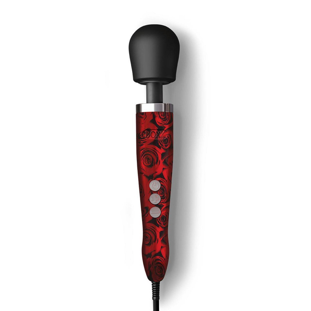 Вібромасажер DOXY Die Cast ROSE PATTERN, дуже потужний, живлення 220В, металевий корпус Sex Aura Київ - фото 2