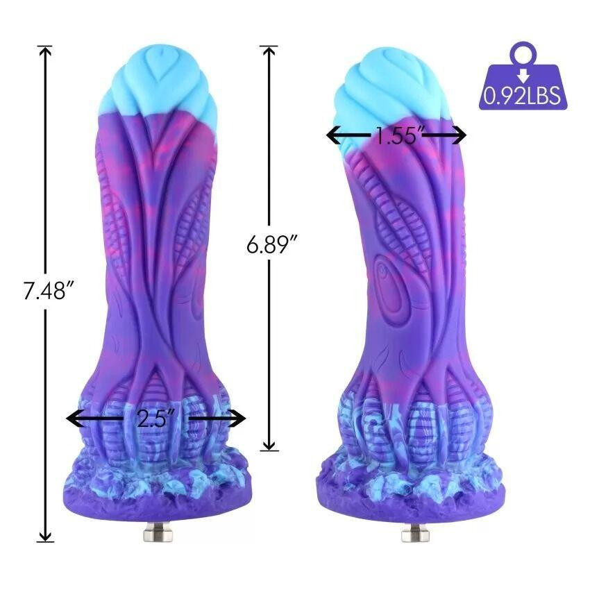 Фалоімітатор для секс-машин Hismith 7.48″ Silicone Dildo HSA140 Monster Series, система KlicLok Sex Aura Київ - фото 2