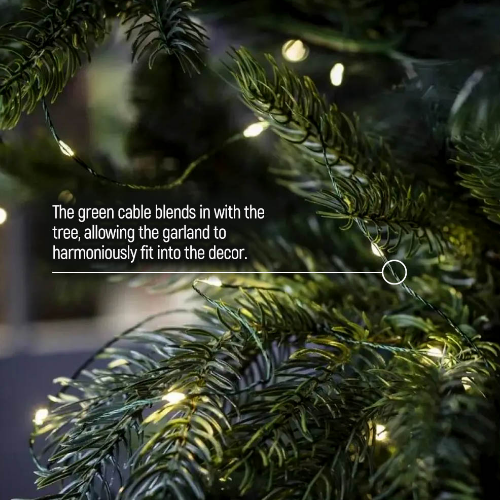 Світлодіодна гірлянда роса 50 Led 5м 8 режимів теплий колір USB CW-G-50L5NU ColorWay Житомир