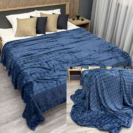 Плед-покривало 200х230 см (+-5см) Soft Night Синій (87-137) Київ
