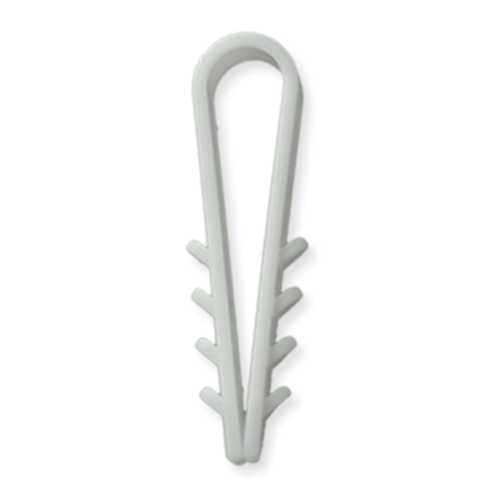 Дюбель швидкого монтажу для кабелю (д12) круглий білий (пач. 100шт) Харків