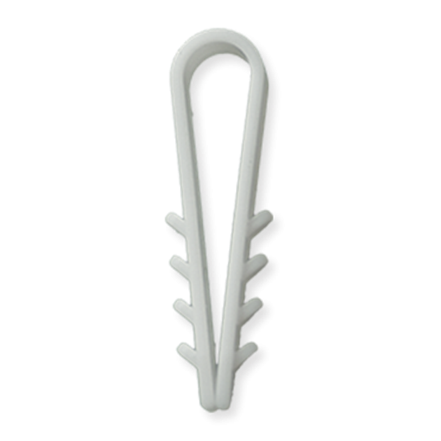 Дюбель швидкого монтажу для кабелю (д12) круглий білий (пач. 100шт) Харків - фото 1