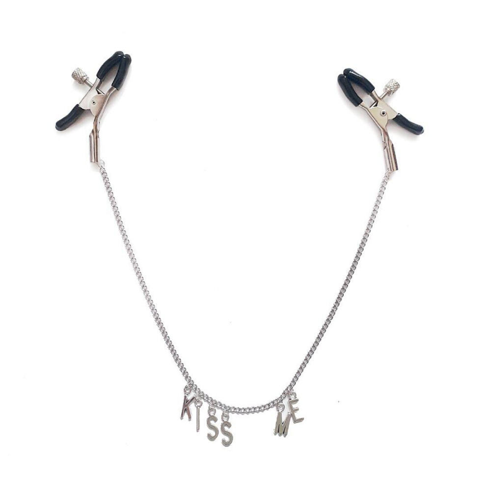Затискач для сосків на ланцюжку Art of Sex - Nipple Сlamps Kiss Me Sex Aura Київ - фото 2