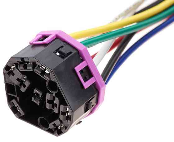 Електричний з'єднувач із дротом, 8-контактний, Конт. Група Замка Запалювання, Чорний, Пластик, Київ