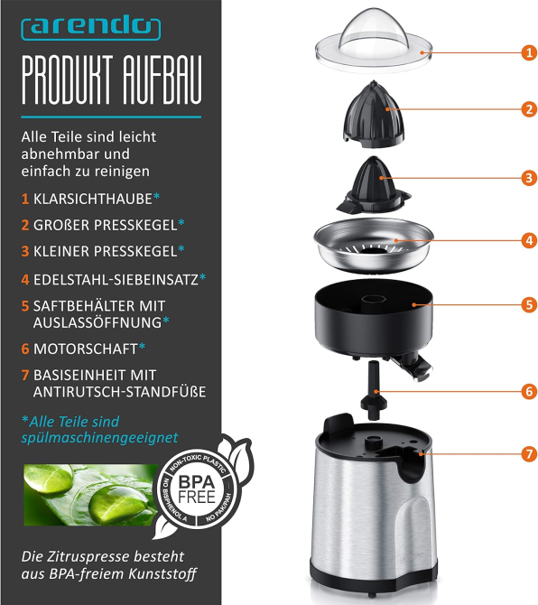 Соковитискач для цитрусових Arendo Луцк - изображение 3
