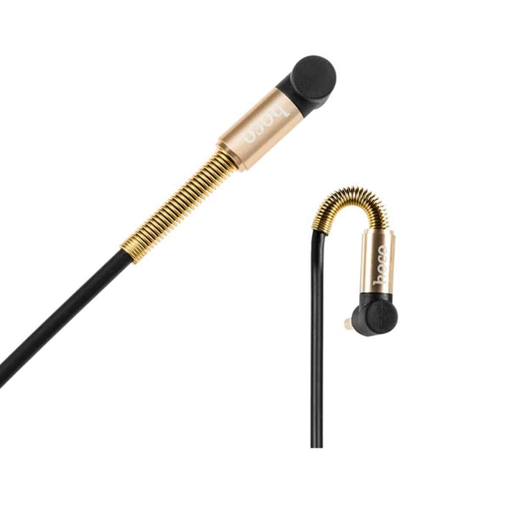 Аудiокабель HOCO UPA02 AUX Spring Audio cable Black Київ - фото 5