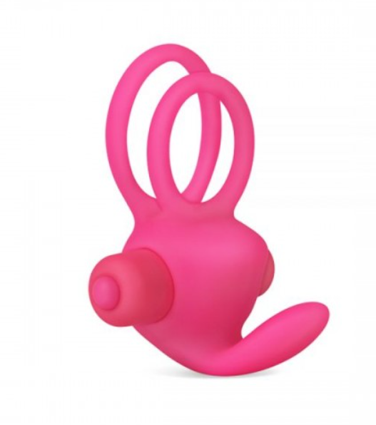 Эрекционное виброкольцо Power Clit Cockring, Pink Sex Aura Киев - изображение 1