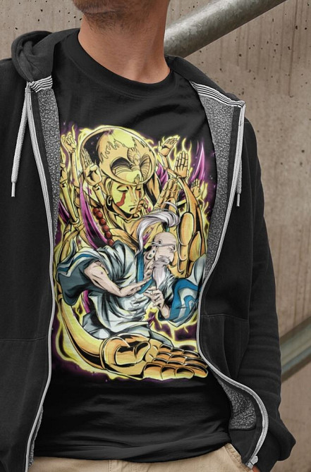 Футболка з аніме принтом Мисливець × Мисливець оверсайз (S/M/L) Чорний AnimeJ1159 Дніпро - фото 3