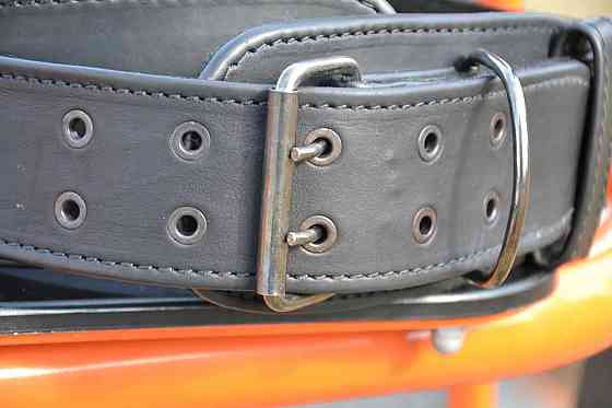 Пояс для тяжелой атлетики пауэрлифтинга атлетический пояс из натуральной кожи MadMax MFB-999 XL Киев