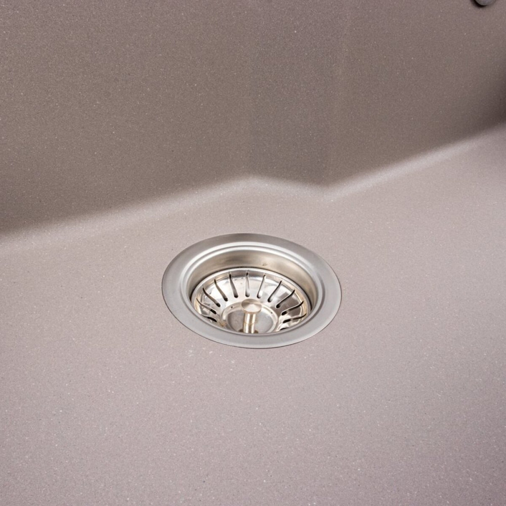 VALESO Гранітна мийка для кухні VALESO NIKA 7545 матова Дюна Київ - фото 7