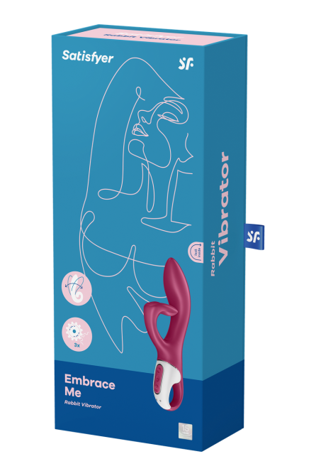 Гибкий двойной вибратор SATISFYER EMBRACE ME бордовый Sex Aura Киев - изображение 7