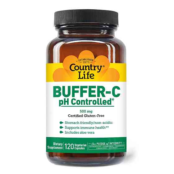 Вітамін C Country Life Buffer-C 500 mg 120 Vegetarian Capsules Луцьк