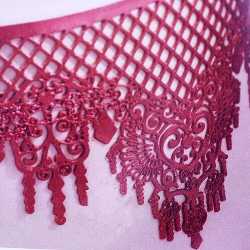 Молд для торта силиконовый Кружево 356 на 130 мм розовый Киев - изображение 5