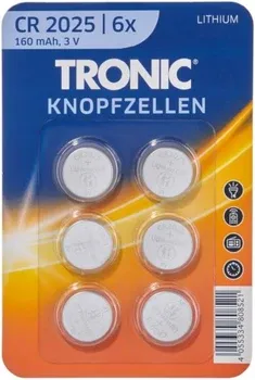 Батарейка Tronic літієва CR2025 блістер 6 шт Полтава - изображение 1