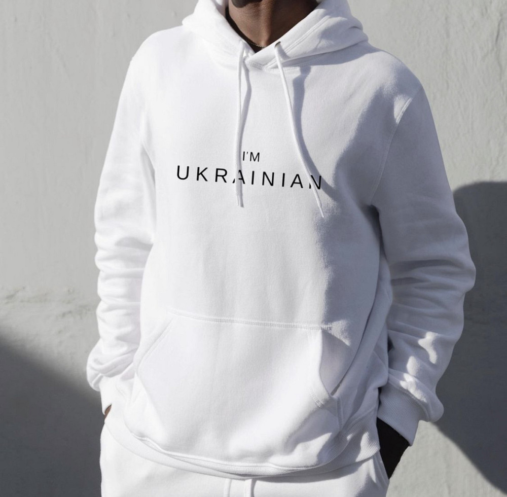 Толстовка/худі унісекс з принтом — I`M UKRAINIAN XXL Чернівці - фото 1