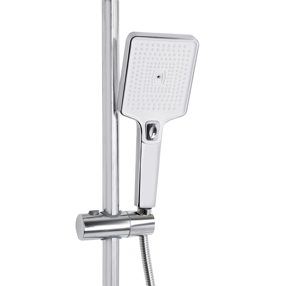 Душевая система универсальная Qtap Presto на три потребителя (с изливом) QTPRE111CRW45580 Chrome/White Киев - изображение 5