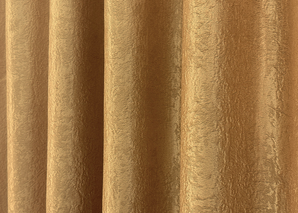 Комплект готовых штор VR-Textil Софт № 373ш Золотистый 100х270 см 2шт (31-794) Киев - изображение 7