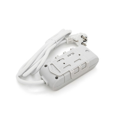 Мережевий подовжувач Panasonic X-tendia із заземленням 2 розетки, 2м (WLTB04222GR-UA) Вінниця - фото 2