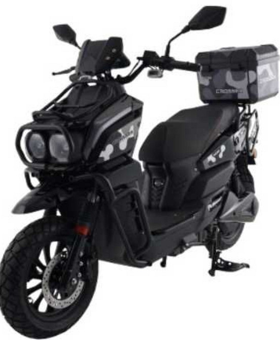 Электроскутер Crosser CR-21 2500W (графеновые акб 72V/35Ah) - Черный. Харьков - изображение 1