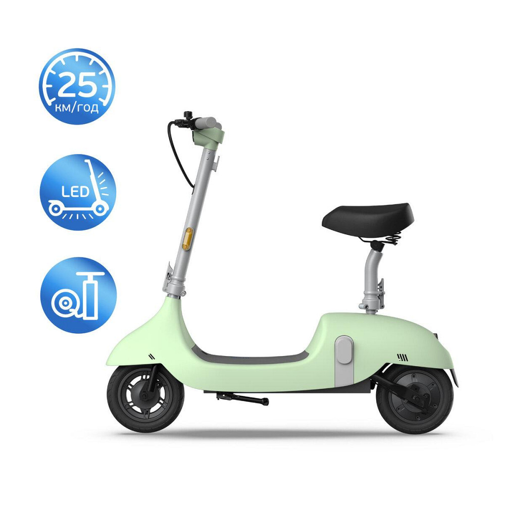 Электросамокат с сиденьем OKAI Ceetle PRO EA10C Mint Green 10', 350W, 25Km/h, 10,4Ah, 55Km, 20%,NFC, App, Одесса - изображение 2