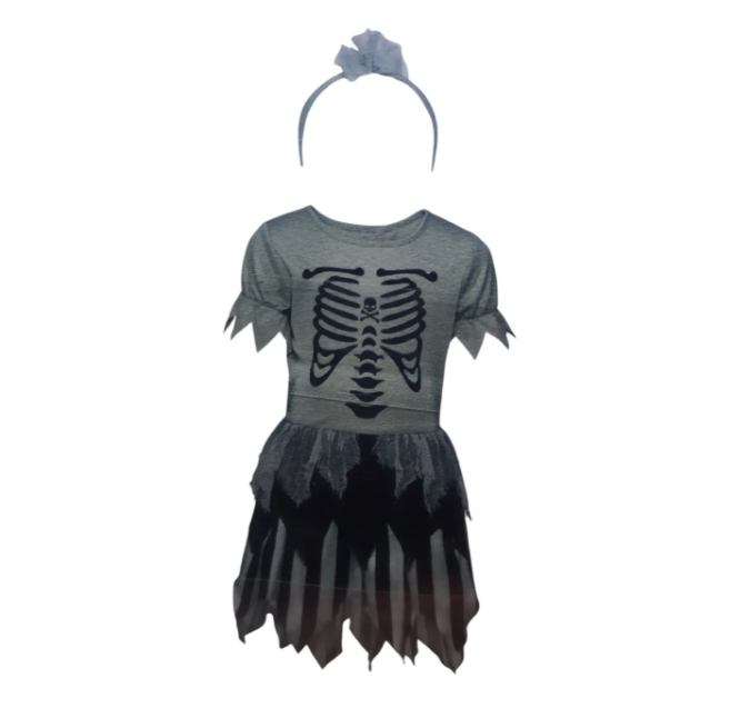 Костюм для Хелловін для дівчинки Піратка М сіро-чорний Київ - фото 3