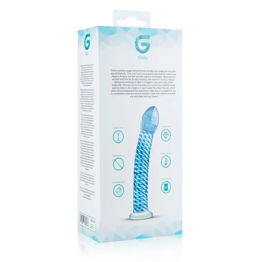 Скляний дилдо Gildo Glass Dildo No. 5 Львов - изображение 7