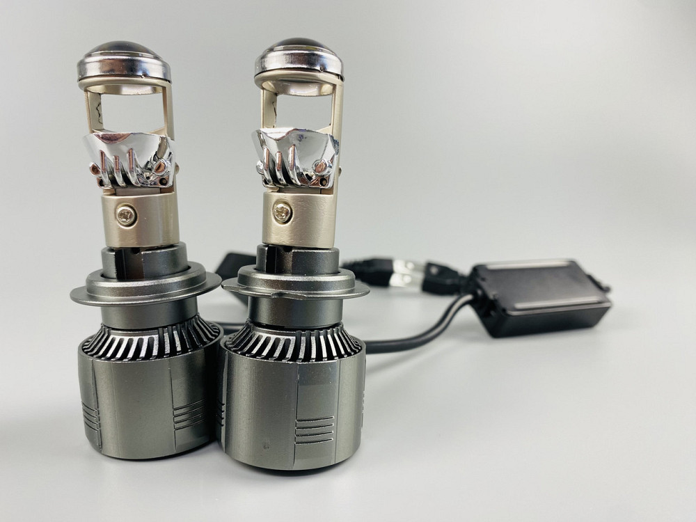 Лампа світлодіодна комплект 2 шт. 12 V 90 W set (реальних ватів) LED + лінза + цоколь H7 Мукачево - фото 4