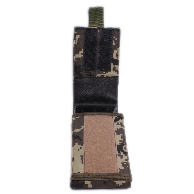 Подсумок под телефон тактический чехол для телефона пиксель с системой велкро и Молли Одесса - изображение 4