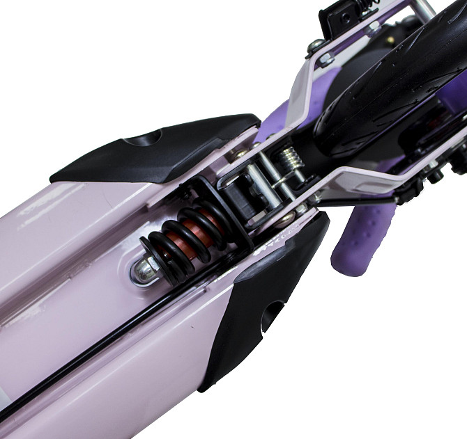 Детский самокат Scale Sports SS-04 + звоночек + ремень + подстаканник. Дисковый тормоз. Лиловый Одесса - изображение 10