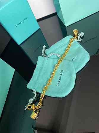 Тиффани браслет HARDWEAR  с шариком / позолота 18 К / упакован в мешочек Tiffany Одесса