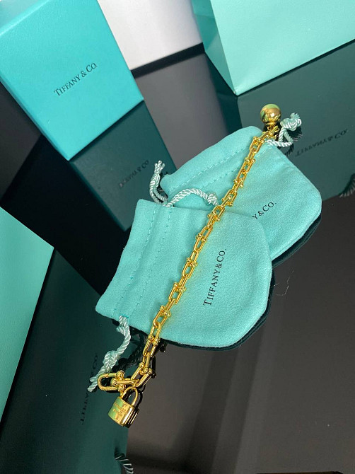 Тиффани браслет HARDWEAR  с шариком / позолота 18 К / упакован в мешочек Tiffany Одесса - изображение 3