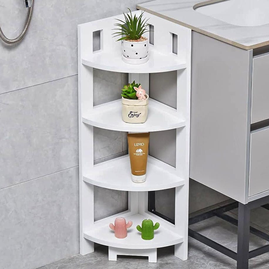 Стеллаж угловой для ванной 