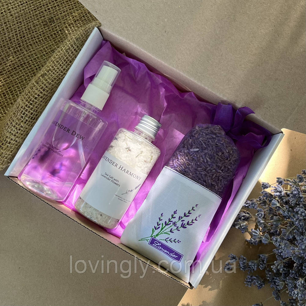 Мини-бокс с лавандовым наполнением, подарок - комплимент Ирпень - изображение 1