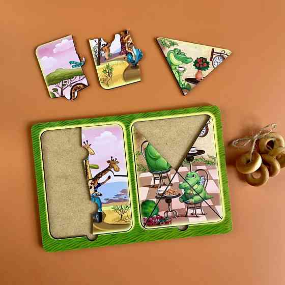 Деревянный пазл-вкладыш 