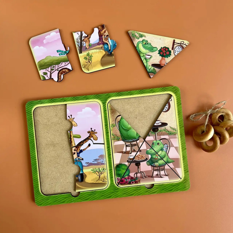 Деревянный пазл-вкладыш 