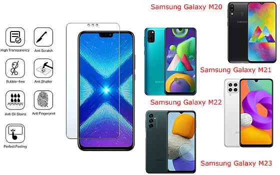 Защитное стекло NeoGlass для Samsung Galaxy M20, M21, M22, M23 – ультрапрозрачное и устойчивое Киев