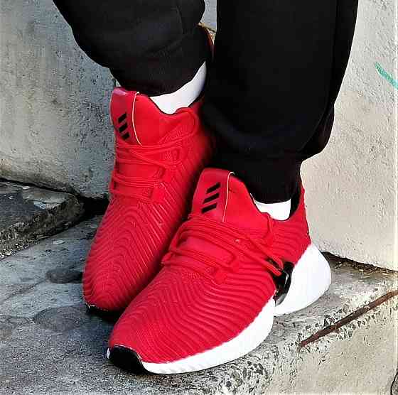 Кроссовки Мужские Adidas Alphabounce Красные Адидас (размеры: 41,42,43,44,45) Видео Обзор Днепр