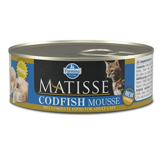 Вологий корм Farmina Matisse Cat Mousse Codfish для дорослих котів, з тріскою, 85 г Київ