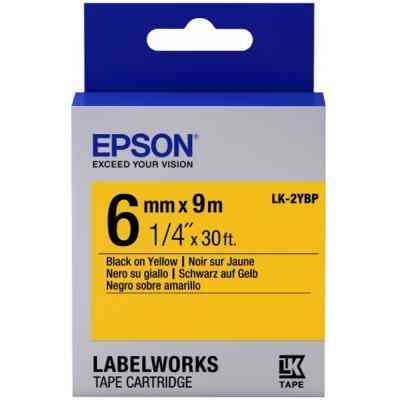 Стрічка для принтера етикеток Epson LK2YBP (C53S652002) Вінниця