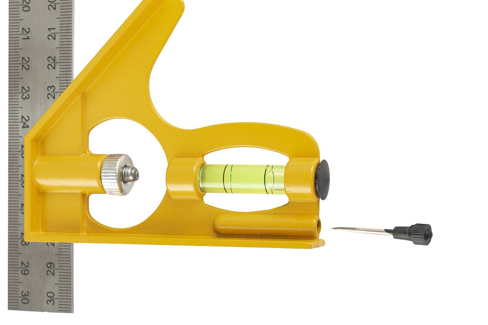 Кутник столяра комбінований MASTERTOOL 300 мм з капсулою AL-SS 30-3510 Коломыя - изображение 4