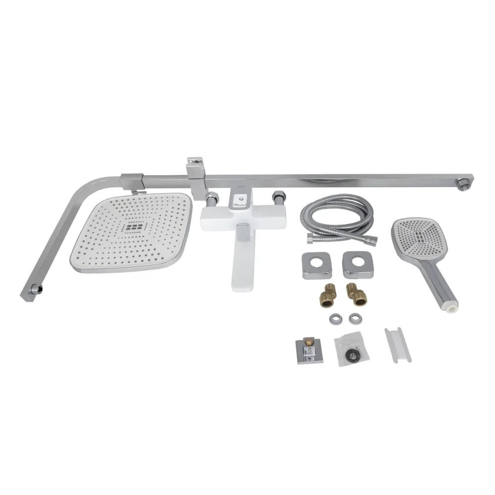 Душевая система универсальная Lidz Wawel 1030 на три потребителя (с изливом) (k35) LDWAW1030WHI45401 White Киев - изображение 10