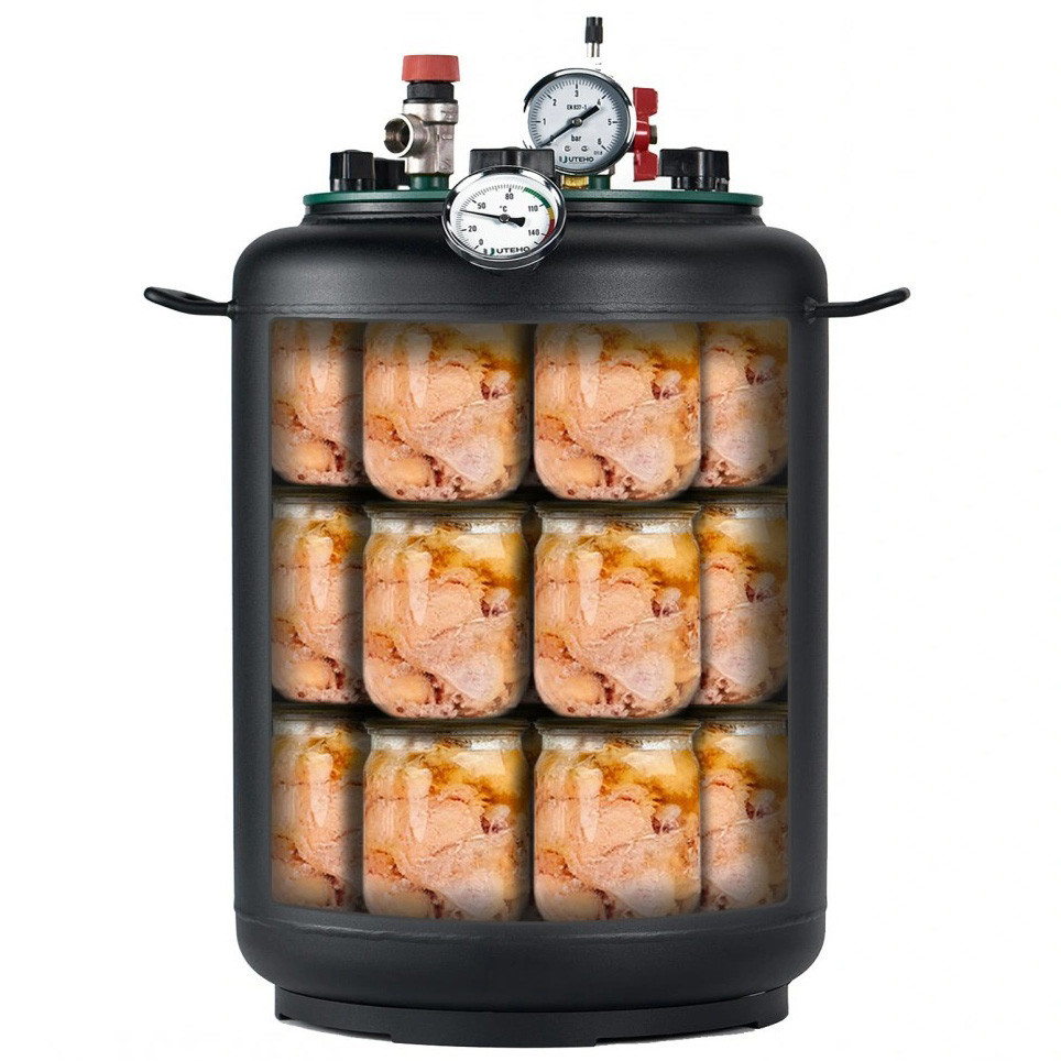 Автоклав бытовой УТех-24 на 24 банки стальной для консервирования домашний Киев - изображение 2