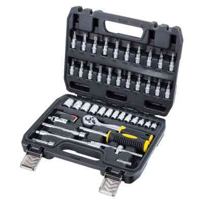 Набір інструментів Sigma насадок торцевих та біт 1/4&quot; 46шт CrV mid (6003511) Вінниця