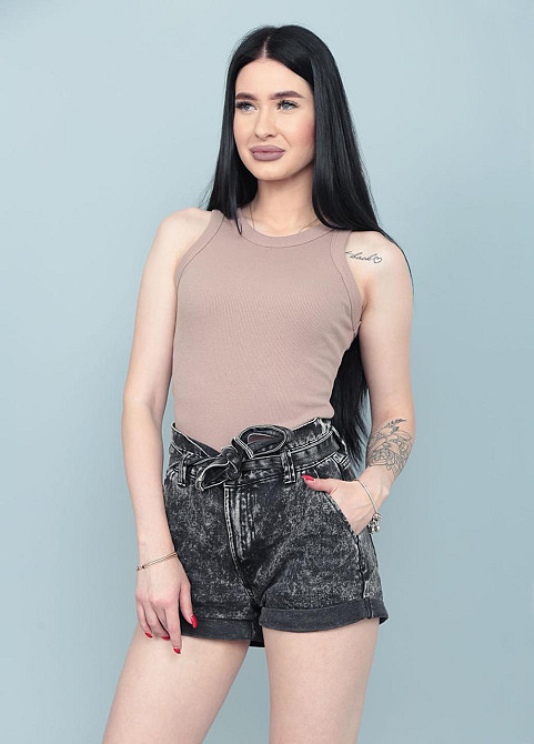 Майка женская рубчик Effy 46-48, Мокко Киев - изображение 2