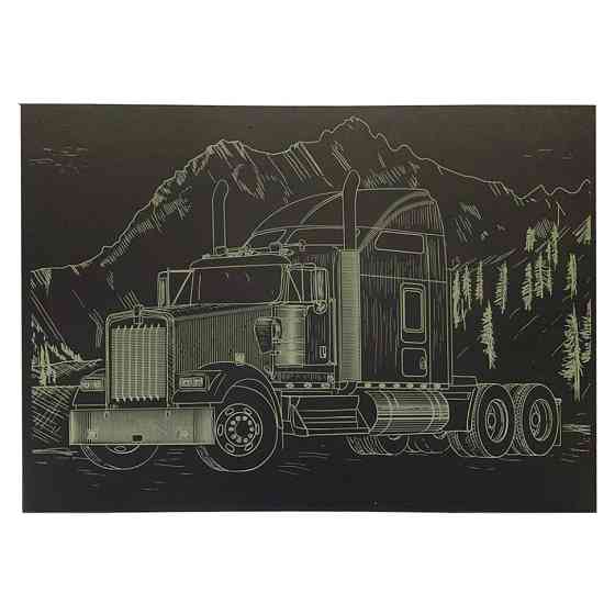 Гравюра А4 "Вантажівка-1" ГрА4-7з економ варіант в пакеті 29,7х21 см Вінниця