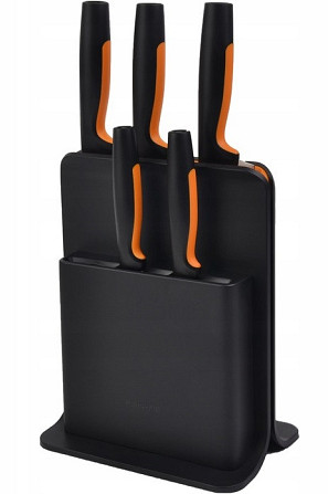 Кухонный Набор Ножей 5 предметов с пластиковым блоком Fiskars 