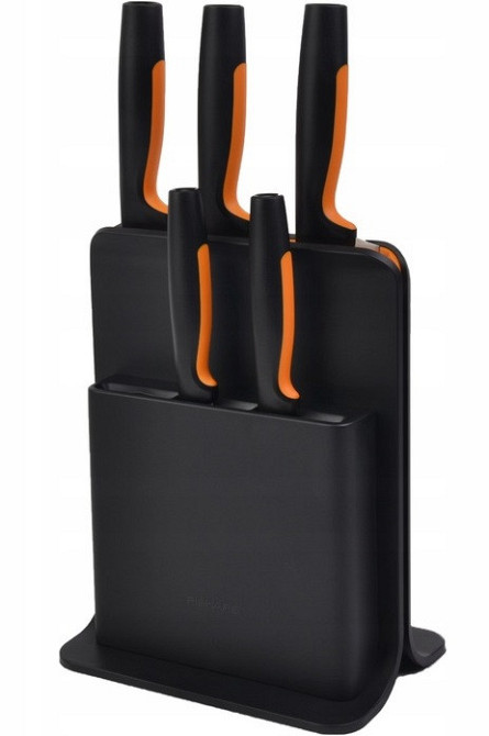 Кухонный Набор Ножей 5 предметов с пластиковым блоком Fiskars 