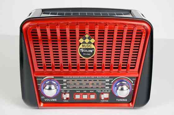 Радіоприймач GOLON-RX 455/ 3227 SOLAR USB+SD (24 шт) Київ