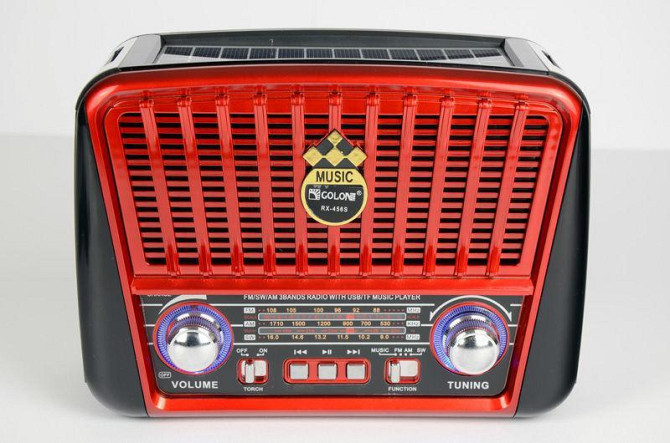 Радіоприймач GOLON-RX 455/ 3227 SOLAR USB+SD (24 шт) Київ - фото 5